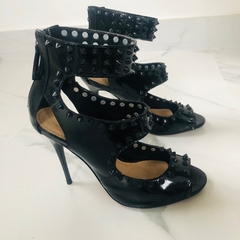 Sandália Spikes Preta Salto Fino My Shoes 36 - loja online