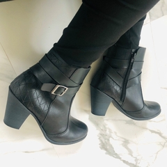 Bota Feminina Cano Curto Preta Bruna Rocha 36 - loja online