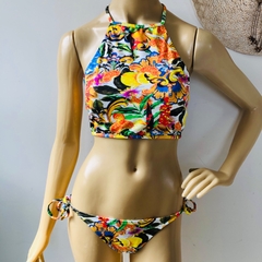Biquíni Cropped Estampado Conjunto Lança Perfume Resort M