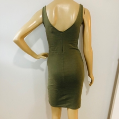 Vestido Midi Verde Militar Forever 21 P - comprar online
