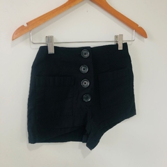 Shorts Hot Pants Cintura Alta Botões Forever 21 PP - Brechó Bete Balanço