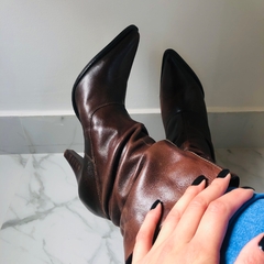 Bota Marrom Bico Fino D’ Marine 36 - loja online