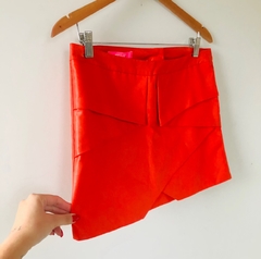 Saia Recortes Laranja Nefashion P Nova - comprar online