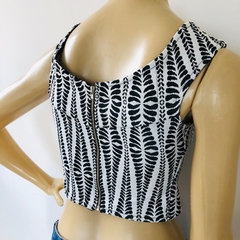 Blusa Cropped Étnica Handbook P - Brechó Bete Balanço