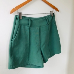 Shorts Alfaiataria Verde M - comprar online