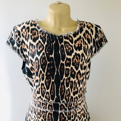 Vestido Plus Size Onça Sedanbi 46 Novo na internet