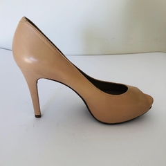 Sapato Peep Toe Salto Fino Bege Nude Arezzo 35 na internet