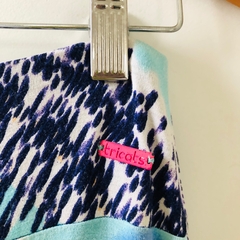 Saia Longa Estampada Azul Tricats G - loja online