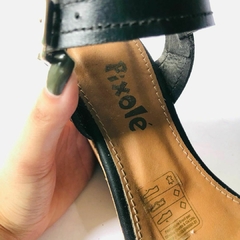 Sandália Feminina Anabela Preta Pixolé 36 - comprar online