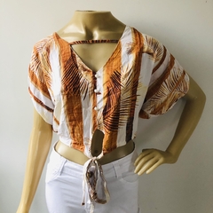 Blusa Cropped Amarração M Nova - comprar online