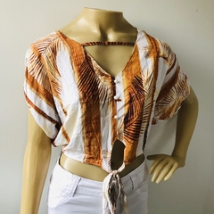 Blusa Cropped Amarração M Nova - Brechó Bete Balanço