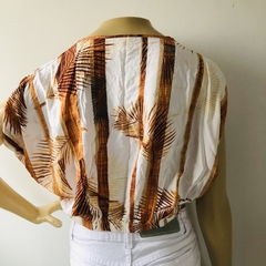 Blusa Cropped Amarração M Nova - loja online