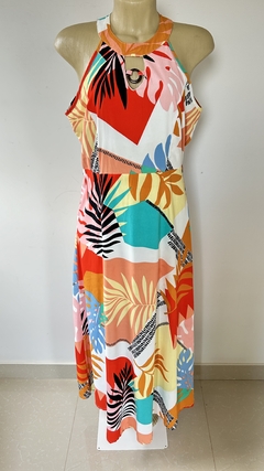 Vestido Longo Estampado Sabala Fashion G - comprar online