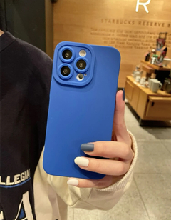 Capa de Sicone TPU Azul Iphone 14 Nova - Brechó Bete Balanço