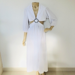 Vestido Longo Branco Festa Reveillon P na internet