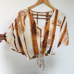 Imagem do Blusa Cropped Amarração M Nova