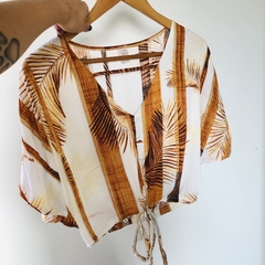 Blusa Cropped Amarração M Nova