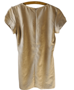 Vestido Curto Bege em Suede Mirage M - comprar online