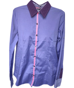 Camisa Social Manga Longa Lilás Osse Collection P Nova - comprar online