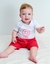 CONJUNTO DE BEBÊ BODY MANGA CURTA + SHORTS SARUEL COM ESTAMPA DONUTS - Nido Mini | Moda Bebê