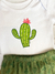 CONJUNTO DE BEBÊ BODY MANGA CURTA + SHORTS SARUEL COM ESTAMPA CACTUS FLOR - comprar online