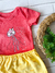 CONJUNTO DE BEBÊ BODY MANGA CURTA ÁGUA VIVA MENINA SALMÃO - comprar online