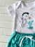 CONJUNTO DE BEBÊ BODY MANGA CURTA CAVALO MARINHO VERDE ÁGUA - comprar online