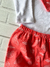 CONJUNTO DE BEBÊ BODY MANGA LONGA BRANCO + CALÇA SARUEL CONCHAS SALMÃO + BABADOR - Nido Mini | Moda Bebê
