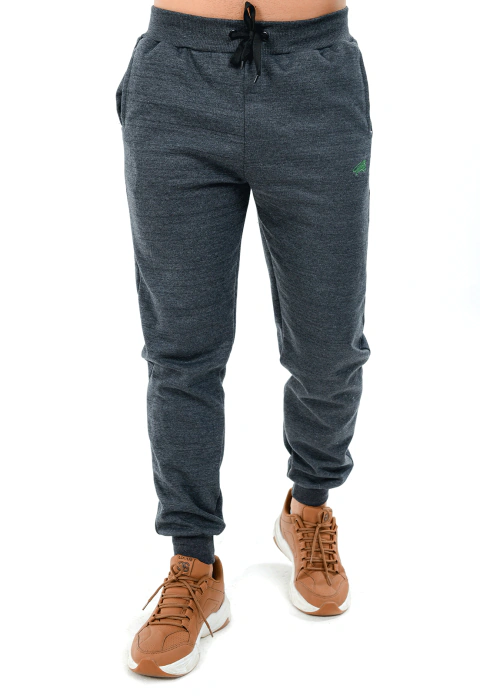 Calça de Moletom Masculina Jogger Slim Cinza escuro