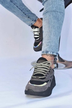 Lúxor Puntera Reflex Gris topo con Negro base negra - tienda online
