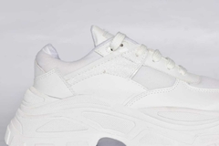 GINA blanco satinado detalle glitter blanco - comprar online