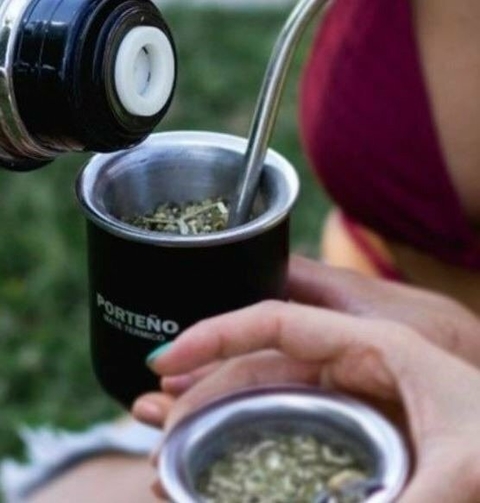 Mate porteño acero