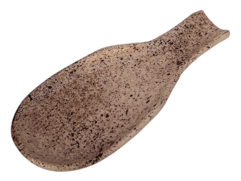Posa Cuchara Terra – Natural con Salpicado 18 x 7,5 cm ceramica - comprar online