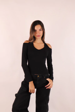 Remera morley cuello atado - comprar online