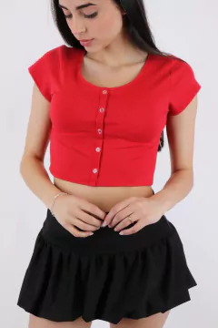 Remera algodon 5 boton - comprar online
