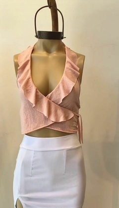 Top bambula cintura cruzada - comprar online