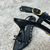 SANDALIA PRETA SALTO SLINGBACK SPIKE - Compritchas Brechó