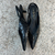 SCARPIN SLINGBACK PRETO CROCO - Compritchas Brechó