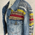 JAQUETA JEANS TAPEÇARIA - Compritchas Brechó