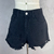 SHORT PRETO DESFIADO
