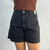 SHORT PRETO BRILHO ETQ