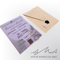 Convite Thamara & Ricardo - Mínimo 50 und - comprar online
