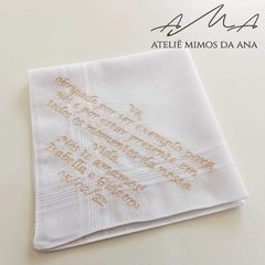 Lenço (40x40) com Mensagens Personalizadas - Ateliê Mimos da Ana