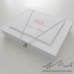 Caixa Roberta & Leonardo - 20 x 25 x 5 - Branco - comprar online