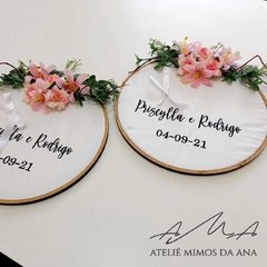Porta Alianças Bastidor Florido