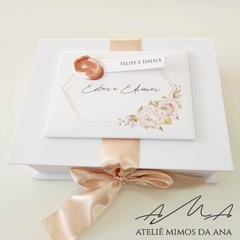 Caixa Ester & Edionei - 15 x 20 x 5 - Branco - Ateliê Mimos da Ana