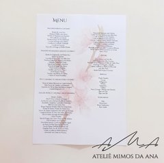 Menu Érica & Daniel - Ateliê Mimos da Ana