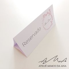 Placa Reservado Érica & Daniel - comprar online