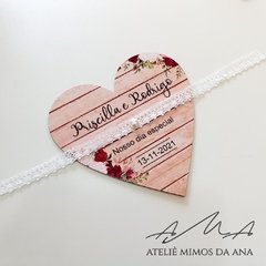Porta Alianças Coração - comprar online