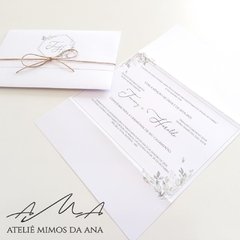 Convite Tauany & Heraldo - Mínimo 50 und - Ateliê Mimos da Ana